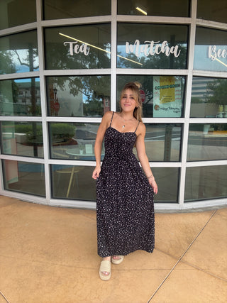 Z Supply Georgina Dellah Ditsy Dress Black