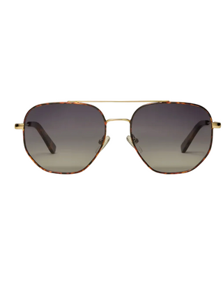 Z Supply Highway Polarized Sunglasses in Tort Gold