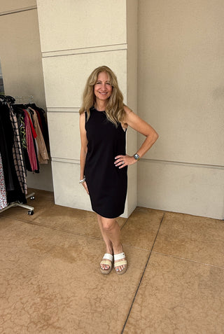 Z Supply Sloan V-Neck  Mini Dress  Black