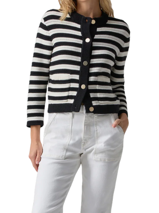 Zara Striped Sweater Jacket