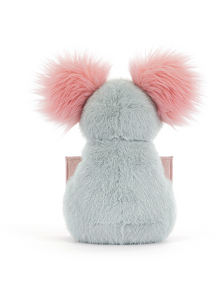 back view Jellycat Amuseables Koala with Message with white background