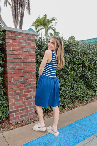 Harbor Striped Mini Dress