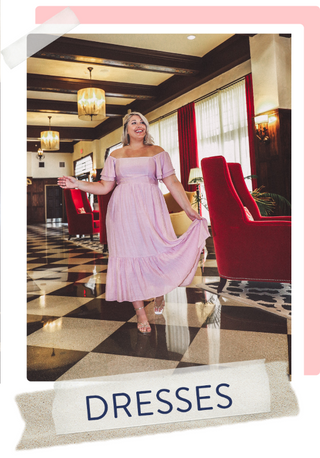 Pink boutique navy dress hot sale