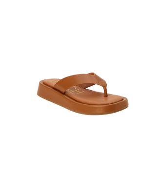 Brown sandal on a white background