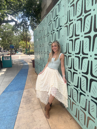 Maven Lace Tiered Skirt