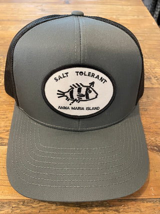 Salt Tolerant Trucker Hat - Black & Grey