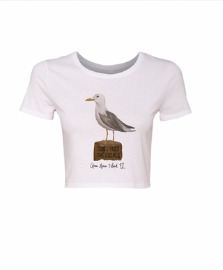 Dont Feed the Locals Seagull AnnaBPaints Baby Tee
