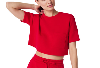 Air Essentials  Cropped Pocket Tee - Spanx