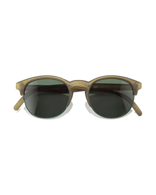 Sunski Avila Sunglasses - Olive Forest  The Avila is a small-medium sized frame with a classic half frame shape.  Polarized Lenses. SuperLight Recycled Frames. All-Day Comfortable Fit.   