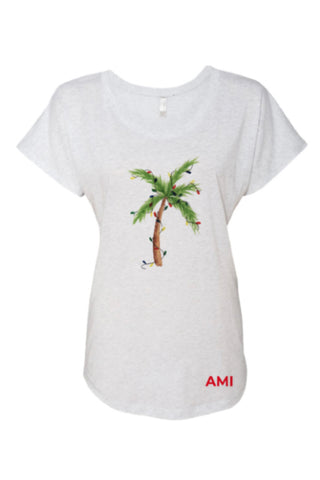 These tees are locally made in AMI. The graphic is a hand-painted watercolor by AnnaBPaints. 