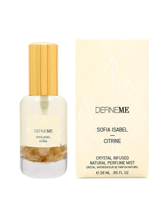 Inis Cologne Spray- 30 ml  We've matched the captivating golden beauty and magic of Citrine crystals with the vibrant, luscious, fruity, and delectably addicting Sofia Isabel scent.   Sofia Isabel is meant to inspire being a free spirit and embracing life with confidence.   Citrine is like captured golden sunshine, it is energizing, attracts abundance, helps with goal-setting, brings good luck, and inspires creativity. 