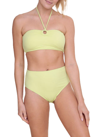 Kiara High Waisted Bikini Bottoms  Bask in the sunshine and salty air in our high-waist brief bikini bottoms that hug you in and offer full coverage. Pair with the the Kiara Keyhole Bikini Top for a matching set. 