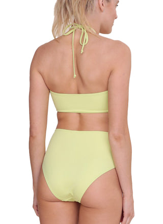 Kiara High Waisted Bikini Bottoms  Bask in the sunshine and salty air in our high-waist brief bikini bottoms that hug you in and offer full coverage. Pair with the the Kiara Keyhole Bikini Top for a matching set. Back view. 