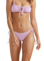 Lilac Tie Side Bottoms  The Lilac Tie Side Bottoms will elevate your swim game. Featuring adjustable ties on the side. 