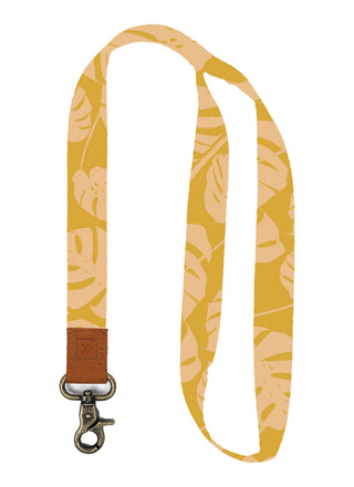 Monty Neck Lanyard  Take on the world in style with our Neck Lanyard–the perfect sidekick to carry your keys, Thread® essentials, and more. Keep track of your stuff and express yourself with our convenient and cool lanyards.  • Polyester strap, genuine leather loop and metal clasp   • Quality Metal clasp