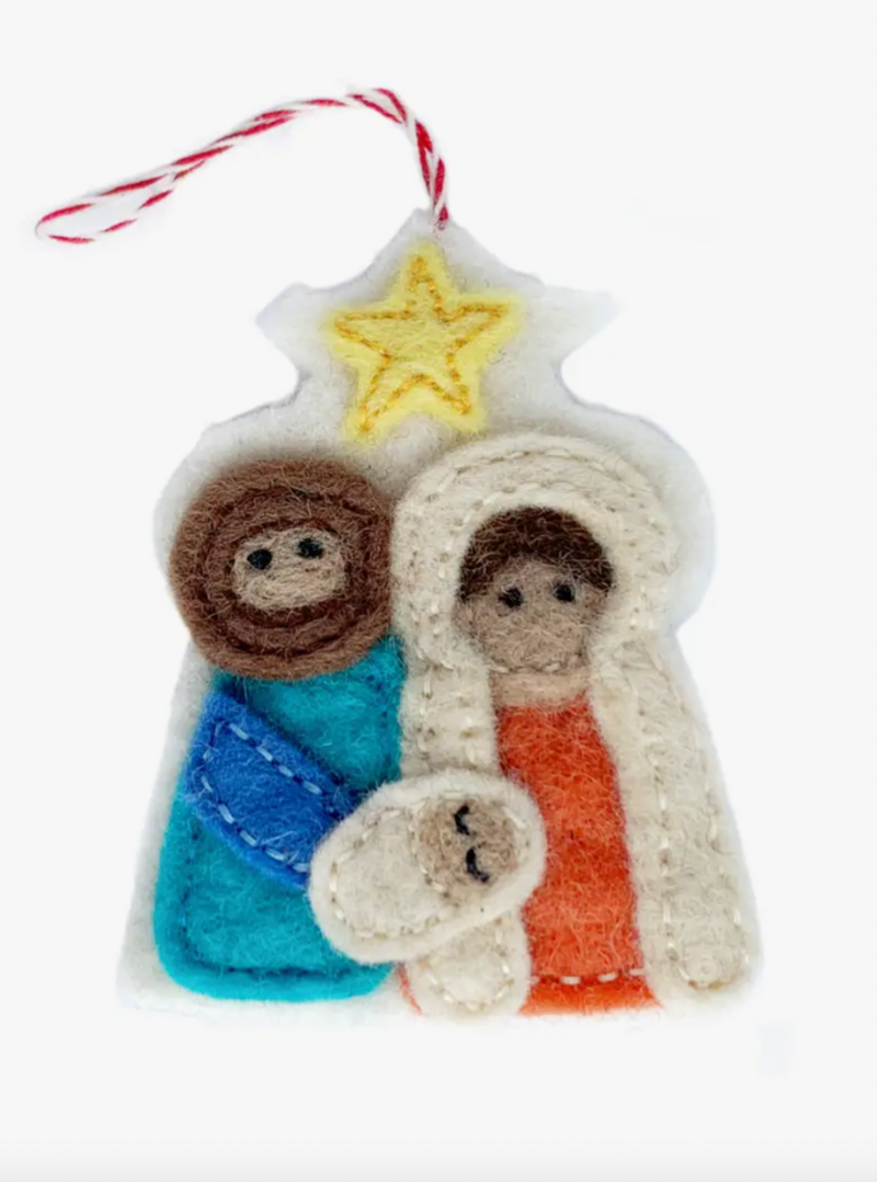 Nativity Felt Wool Ornament