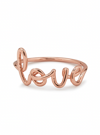 Wear your heart on your finger with our Love Wire Wrap Ring. Available in a gorgeous rose gold finish, this dainty design was made for the romantic at heart.