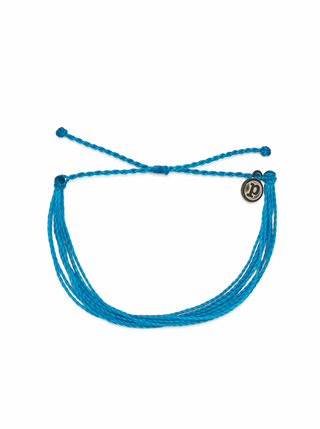 Pura Vida Solid Bracelet in Neon Blueet  It’s the bracelet that started it all. Each one is handmade, waterproof and totally unique—in fact, the more you wear it, the cooler it looks. Grab yours today to feel the Pura Vida vibes.