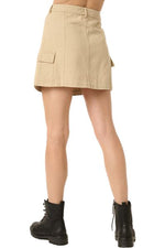 Sand Cargo Mini Skirt