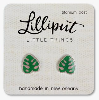 Monstera Leaf Earrings