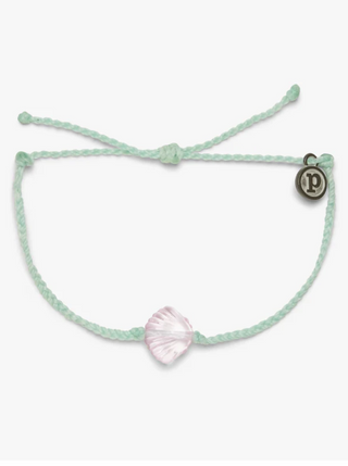 Pura Vida Sea Through You Shell Bracelet in Pink  It’s pretty clear you’ll love our Sea Through You Shell Charm Bracelet! This bitty braid style features a transparent shell charm for a look that was practically made for mermaids.  Brand: Pura Vida Material: 100% Waterproof, Shell charm: 12mm (H) x 12mm (W) Size & Fit: Adjustable from 2-5 Inches in Diameter 