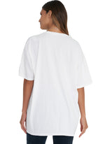 Sunflower Oversized Tee  This Tee features our signature oversized fit and super soft 100% cotton jersey fabric. Back view. 